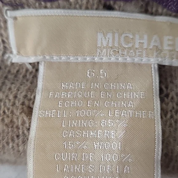 Lthr Gloves - cashmere/wool lining - Picture 9 of 9